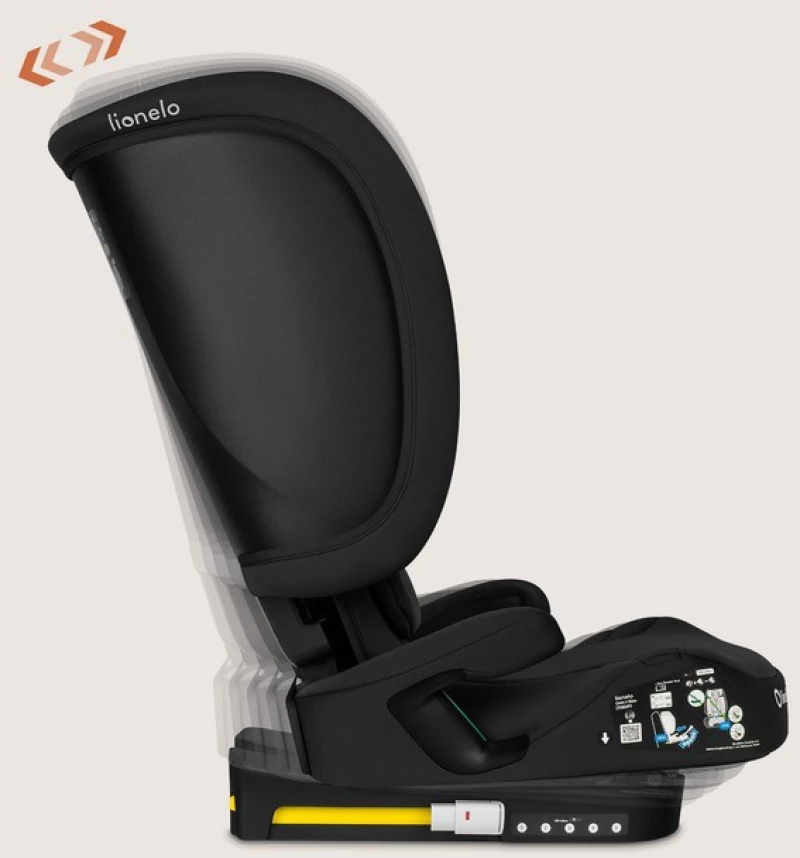 Lionelo Κάθισμα Αυτοκινήτου Orin I-Size Isofix 100-150cm Black Carbon