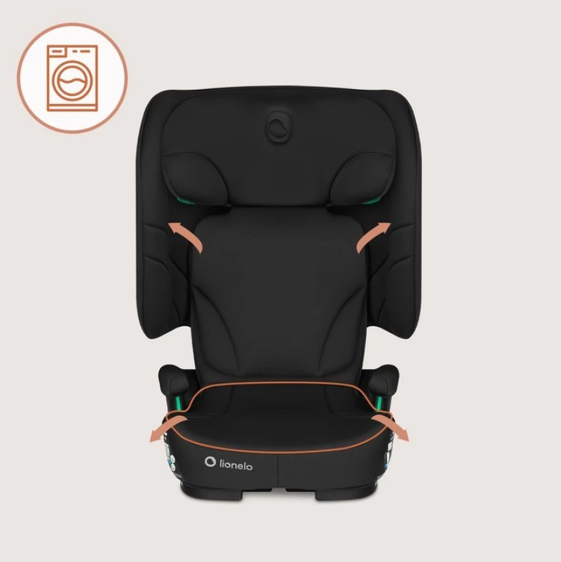 Lionelo Κάθισμα Αυτοκινήτου Orin I-Size Isofix 100-150cm Black Carbon
