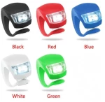 Φωτάκι Σιλικόνης Ποδηλάτου σετ 2 Τεμαχίων LED Hj008-2 Λευκό - Κόκκινο OEM