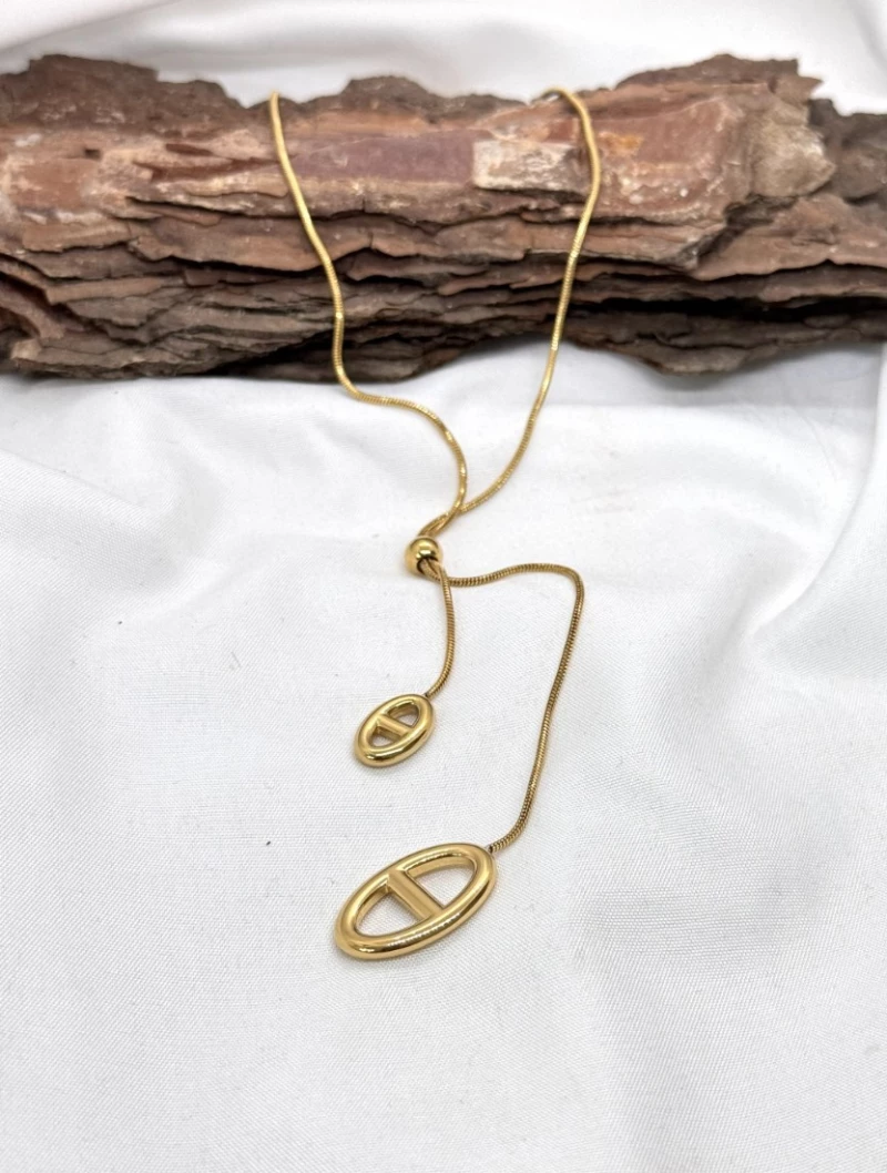 ΚΟΛΙΕ ΣΤΟΙΧΕΙΟ D BOLO TIE ΑΤΣΑΛΙ ΧΡΥΣΟ JLN35097G