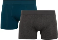Ανδρικά Εφαρμοστά Μπόξερ Minerva Βαμβακερά 2 Pack Μονόχρωμα 29489