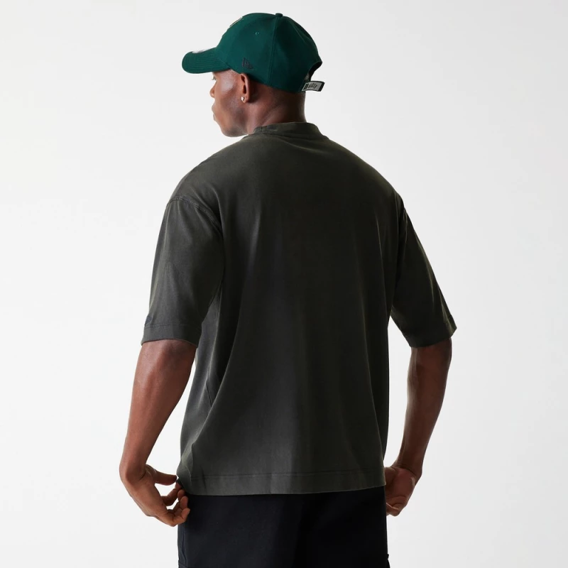 NEW ERA NBA WASHED GRPHC TEE MILBUC  WHG 60684353 NEW ERA Γκρι