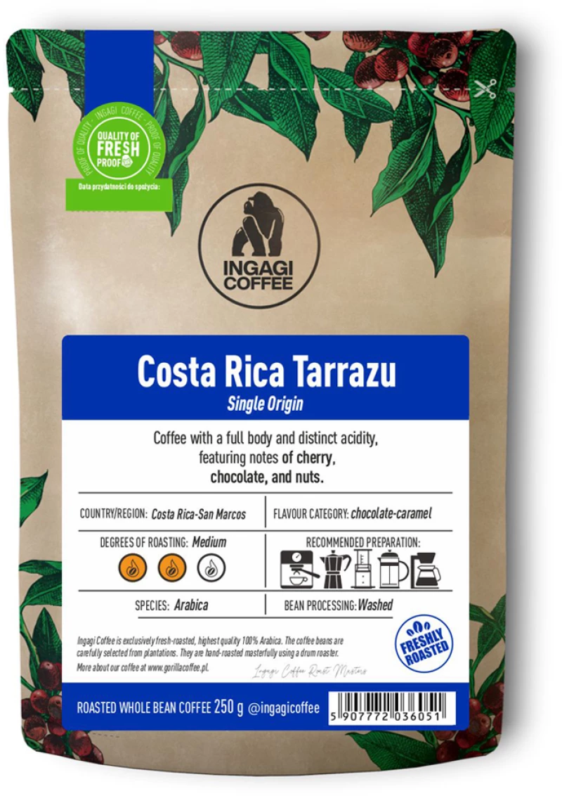 Καφές Espresso Ingagi Costa Rica Tarrazu 250g σε κόκκους