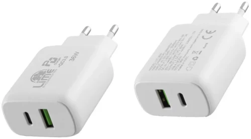 Universal Type-C PD 3.0 Dual Super Fast Travel Wall Charger 36W 4.0A & USB QC 3.0 21W max 36W Lime L