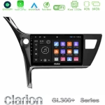 Clarion Gl300+ Series 4core Android11 4+64gb  Toyota Corolla 2017-2018 Navigation Multimedia Tablet 10" u-Gl34-Ty0158