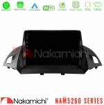 Nakamichi Nam5260 Series 4core Android13 4+64gb Ford c-Max/kuga Navigation Multimedia Tablet 9" με Carplay & Android Auto u-n44-Fd0047