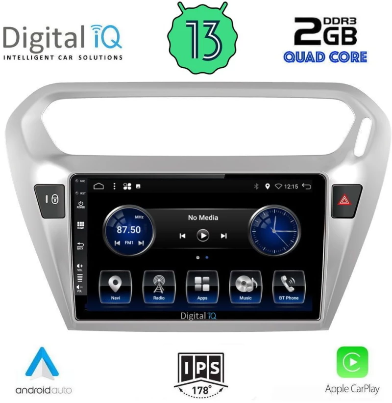 DIGITAL IQ BXH 3511_CPA (9inc) MULTIMEDIA TABLET for CITROEN ELYSEE – PEUGEOT 301 mod. 2013>