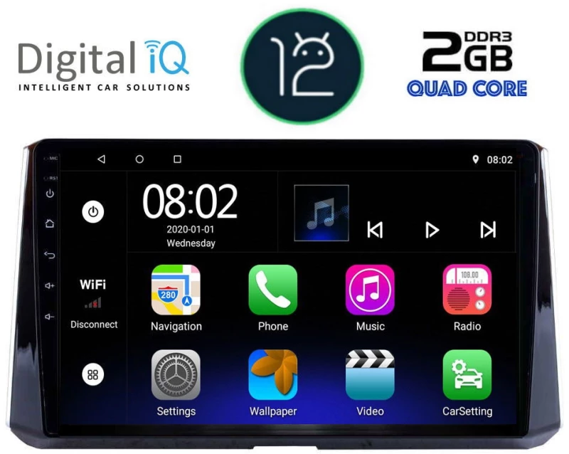 DIGITAL IQ RTB 2716_GPS (10inc) MULTIMEDIA TABLET OEM TOYOTA COROLLA mod. 2019>