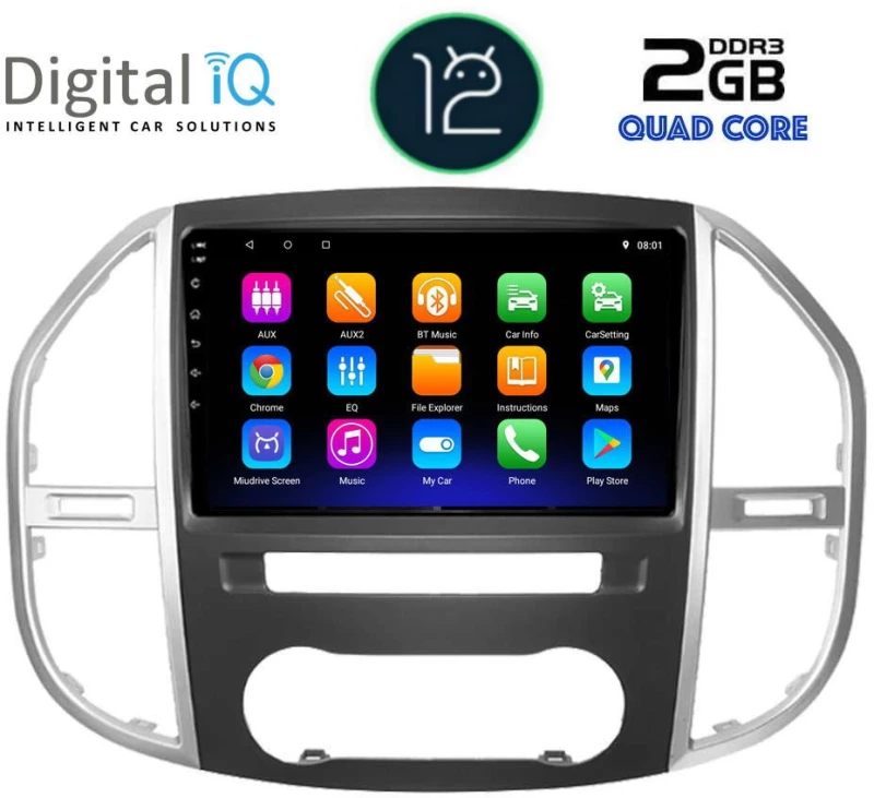 DIGITAL IQ RTB 2429_GPS (10inc) MULTIMEDIA TABLET OEM MERCEDES VITO – VIANO  (W447) mod. 2015>
