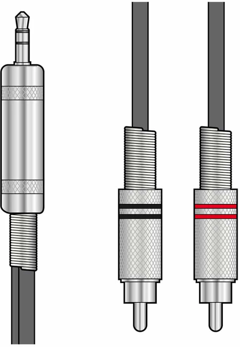 Citronic S3J-2R150 Καλώδιο Ήχου 3.5mm TRS Jack-2 x RCA Plugs 1,5m (Τεμάχιο)