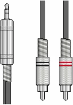 Citronic S3J-2R150 Καλώδιο Ήχου 3.5mm TRS Jack-2 x RCA Plugs 1,5m (Τεμάχιο)