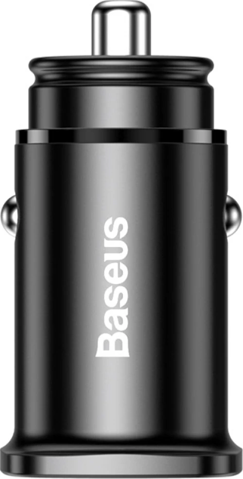 Baseus Square PPS Φορτιστής Αυτοκινήτου 5A Γρήγορης Φόρτισης με Θύρες: 1xUSB 1xType-C Μαύρο Χρώμα