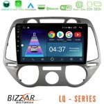 Bizzar lq Series 4core Android14 2+32gb Hyundai i20 2009-2012 Manual a/c Navigation Multimedia Tablet 9" με Carplay & Android Auto u-lq-Hy1100