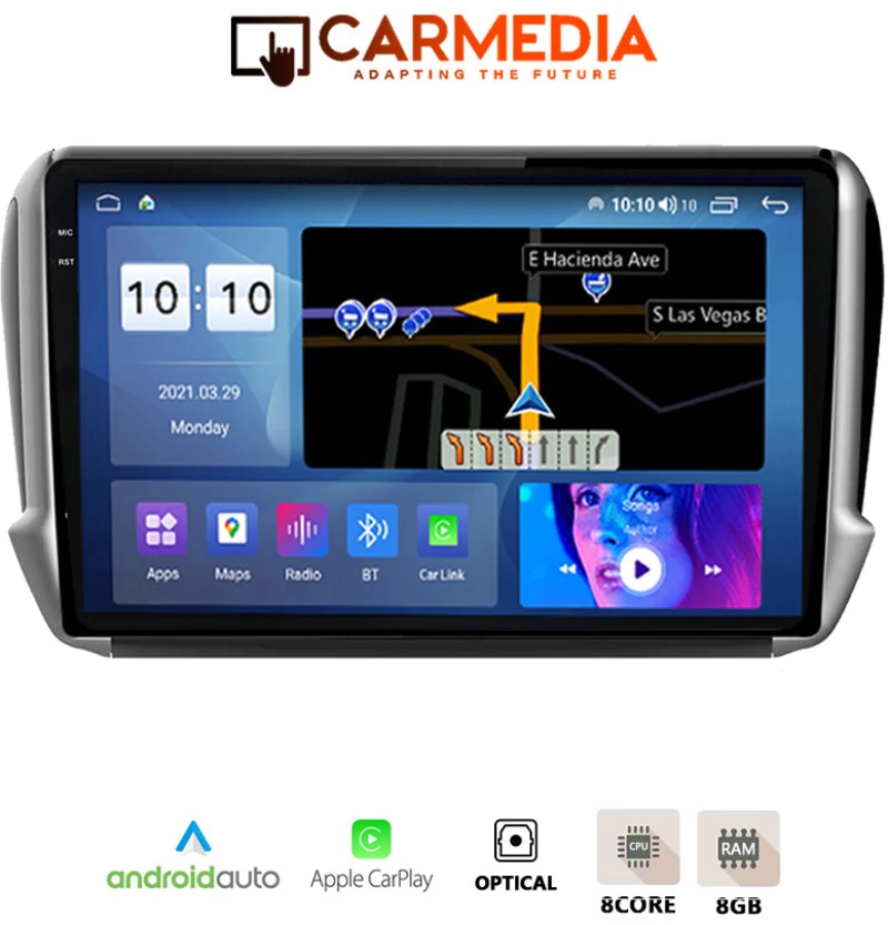 CARMEDIA CM81036-13 PLUS TABLET 10.36'' OEM PEUGEOT 208-2008 2012-2020