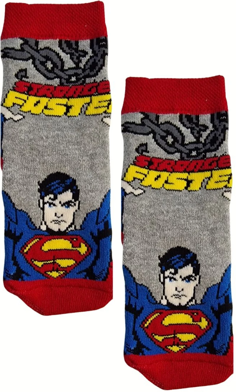Παιδικές Αντιολισθητικές Κάλτσες Superman 3 Ζεύγη 1562 - ΠΟΛΥΧΡΩΜΟ