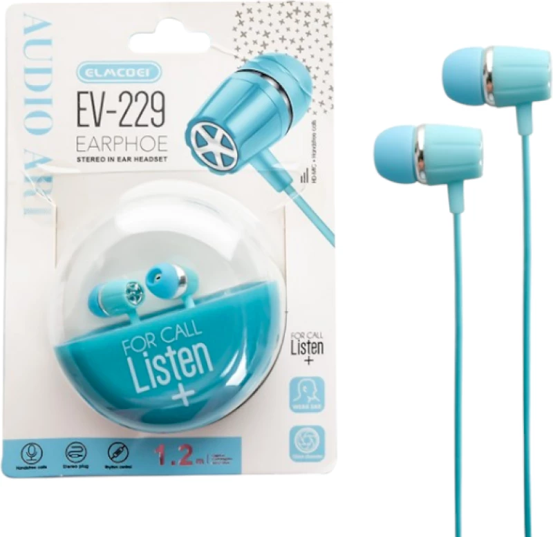 Ενσύρματα ακουστικά - EV-229 - 202296 - Blue