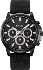 Aναλογικό ρολόι χειρός – Skmei - 2071 - Υφασμάτινο λουρί - Black/Silver