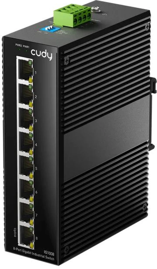CUDY 8 PORT GIGABIT INDUSTRIAL SWITCH