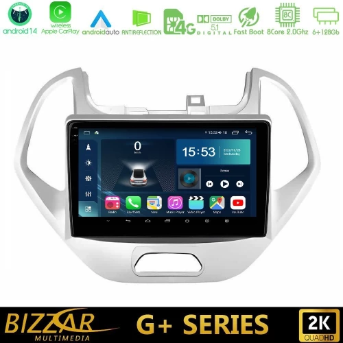 Bizzar g+ Series Ford ka 2016-2020 8core Android14 6+128gb Navigation Multimedia Tablet 9" u-g-Fd0767