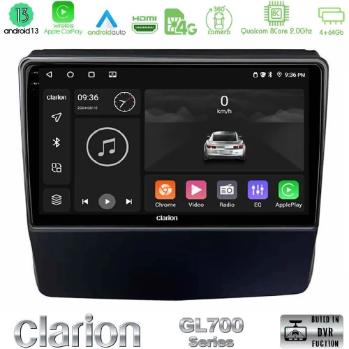 Clarion Gl700 Series 8core Android13 4+64gb Subaru Forester/impreza 2018-2021 Navigation Multimedia Tablet 9" με Carplay & Android Auto u-gl7-Su1662