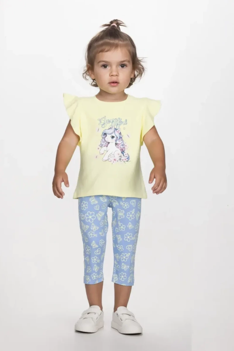 Σετ κάπρι κορίτσι "Unicorn girl" κίτρινο