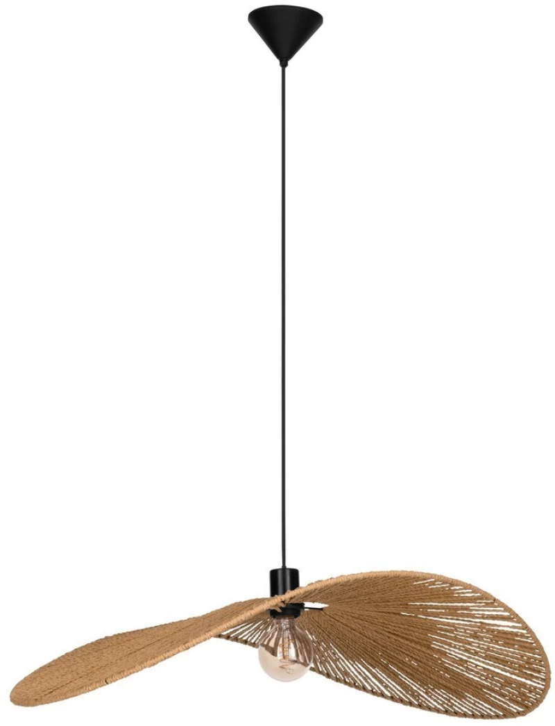 Φωτιστικό Οροφής Κρεμαστό Siruela 31992 Ε27 80x110cm Beige-Black Eglo