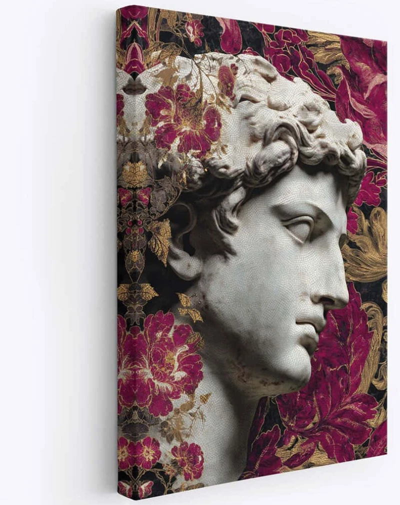 Πίνακας Καμβάς Hm 468VLR1192 70x100cm Multi Wallity Κάθετοι Ξύλο, Καμβάς