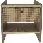 Κομοδίνο Berlin 875ZNA3413 45x35x45cm Walnut-Hazeran Oak
