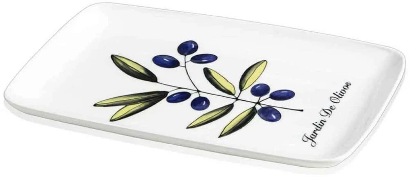 Πιατέλα Σερβιρίσματος 280TMA2287 33x21cm Multi-White Hermia Κεραμικό