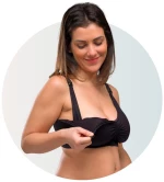 Carriwell Σουτιέν Θηλασμού Padded CarriGel™  Μαύρο XXL CW342411