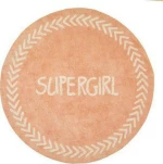 Baby Adventure Χαλί Pink Supergirl 150cm  BR75142