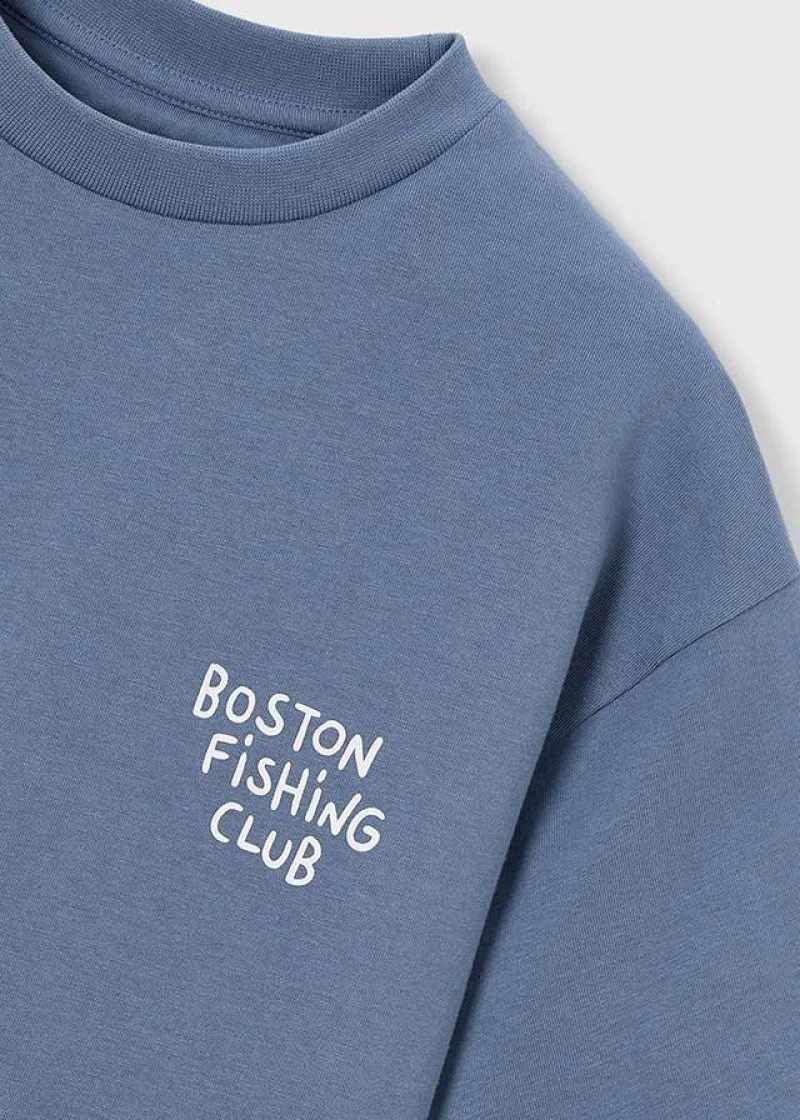 Boston Μπλουζα κοντομανικη ψαρια συμπαν 26-06042-405 6042 Αγόρι