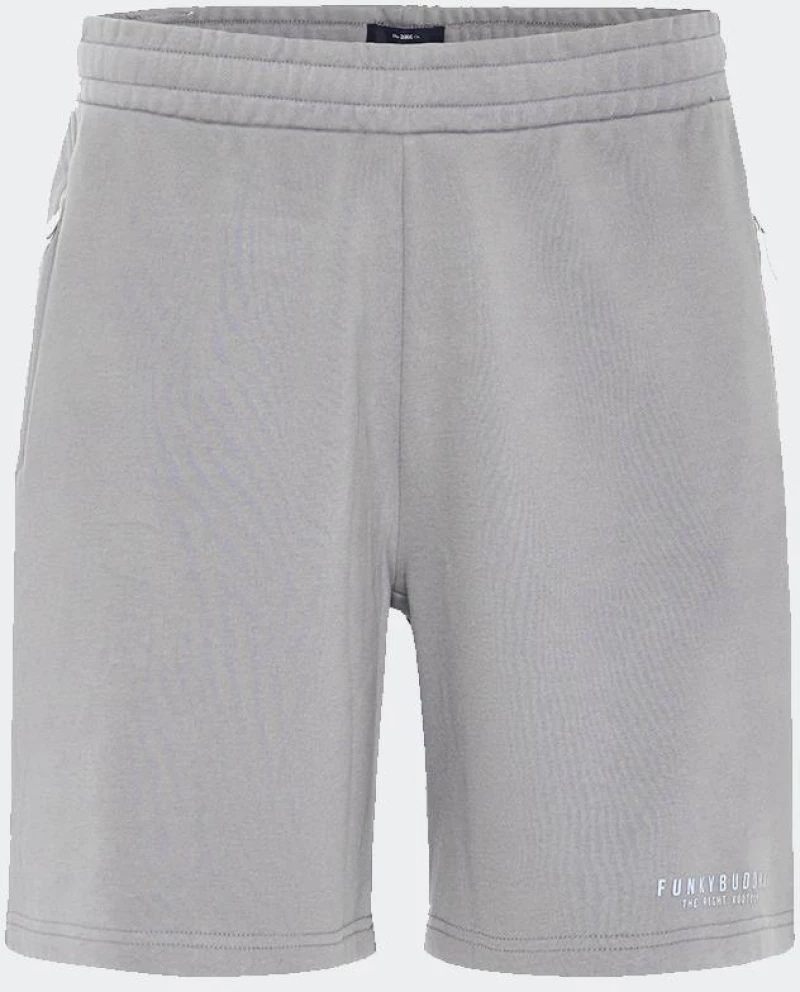 FUNKY BUDDHA Jogger Shorts - FBM013-050-03-STEAL GREY