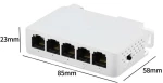SST-BT14F, 5-Port (4+1) 10/100Μ PoE extender switch, 802.3af 48v 90W