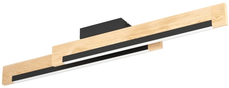 Φωτιστικό Οροφής Eglo 901736 CAMACHO Καφέ (Brown)|Μαύρο Ματ (Black Mat) 3000K