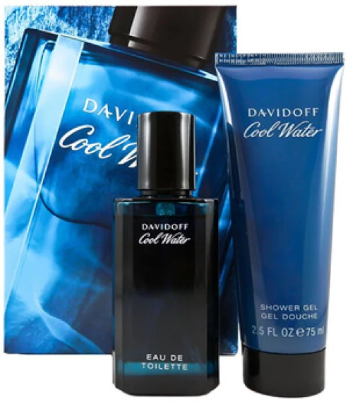 Davidoff-Cool Water Man Gift Set EDT 40 ml and Shower Gel Cool Water Man 75 ml-40ml