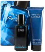 Davidoff-Cool Water Man Gift Set EDT 40 ml and Shower Gel Cool Water Man 75 ml-40ml