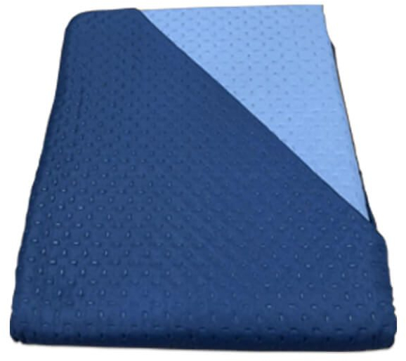 Κουβερλί Μονό Microfiber Διπλής Όψης Cross Desing Γαρύφαλλο 160x240 - Μπλε Σκούρο-Γαλάζιο
