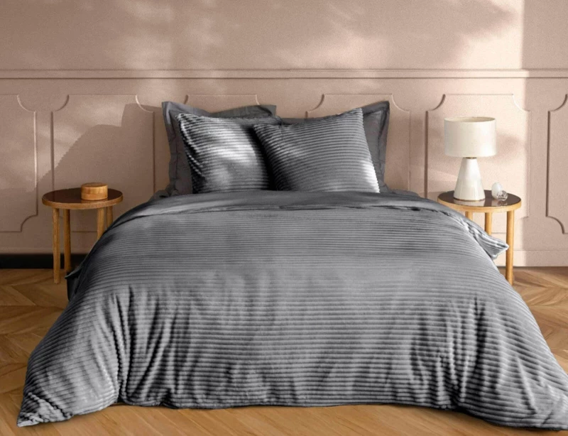 ΠΑΠΛΩΜΑΤΟΘΉΚΕΣ & ΚΛΙΝΟΣΚΕΠΆΣΜΑΤΑ 3 PIECES BEDDING SET 240 X 220 CM PLAIN EMBOSSED F