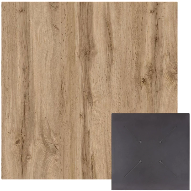 ΕΠΙΦΑΝΕΙΑ ΤΡΑΠΕΖΙΟΥ HPL ΤΕΤΡΑΓΩΝΗ HM5837.36 ΟΨΗ OAK 60x60εκ.
