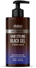DALON Homme Hair Styling BLACK GEL Strong Hold 300ml