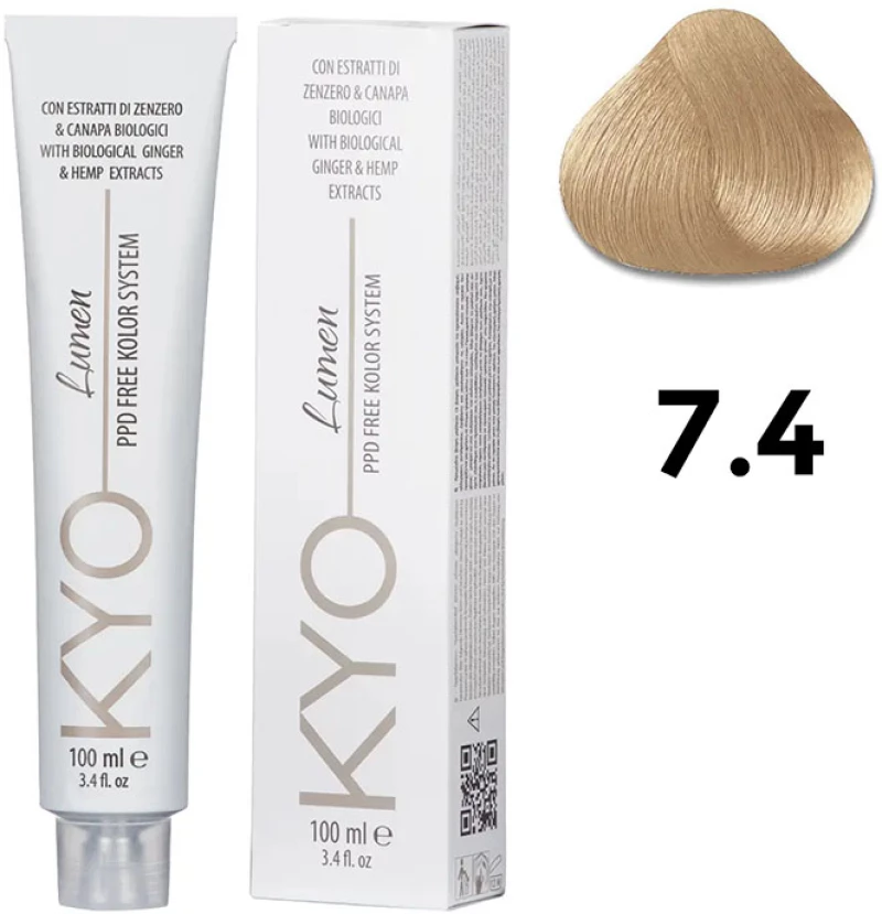 KYO LUMEN PPD Free 7.4 Ξανθό Χάλκινο (Blonde Copper) 100ml