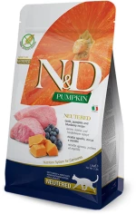 N+D Cat Neutered Lamb, Pumpkin + Blueberry Adult 1,5kg