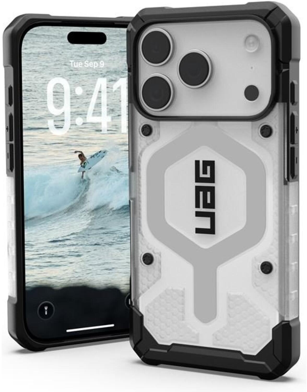 Θήκη iPhone 17 Pro UAG Pathfinder Clear Ανθεκτική με MagSafe - Ice / Silver (114551114333)