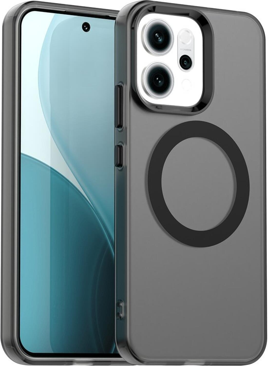 Θήκη Oppo Reno14 Techsuit CandyCase Σκληρή Ημιδιάφανη με MagSafe - Black (5949419349377)