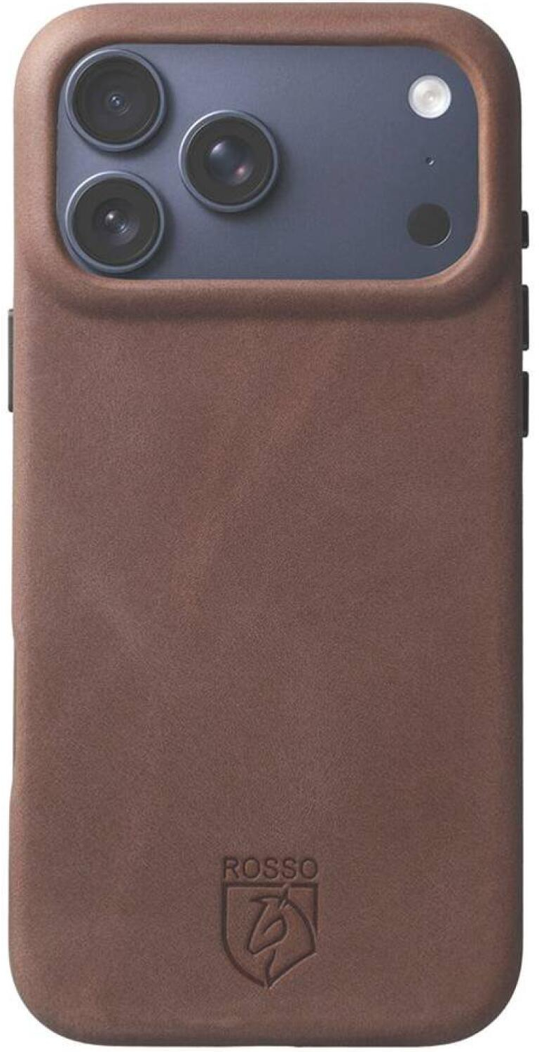 Θήκη iPhone 17 Pro Max Rosso Elite Back Cover Δερμάτινη με MagSafe - Brown (8719246484605)