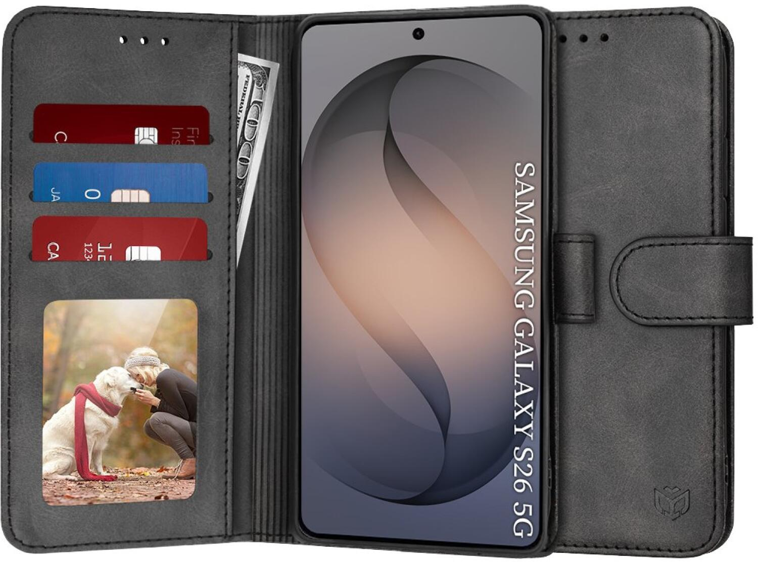 Θήκη Samsung Galaxy S26 Techsuit Diary Book Πορτοφόλι - Black (5949419343443)