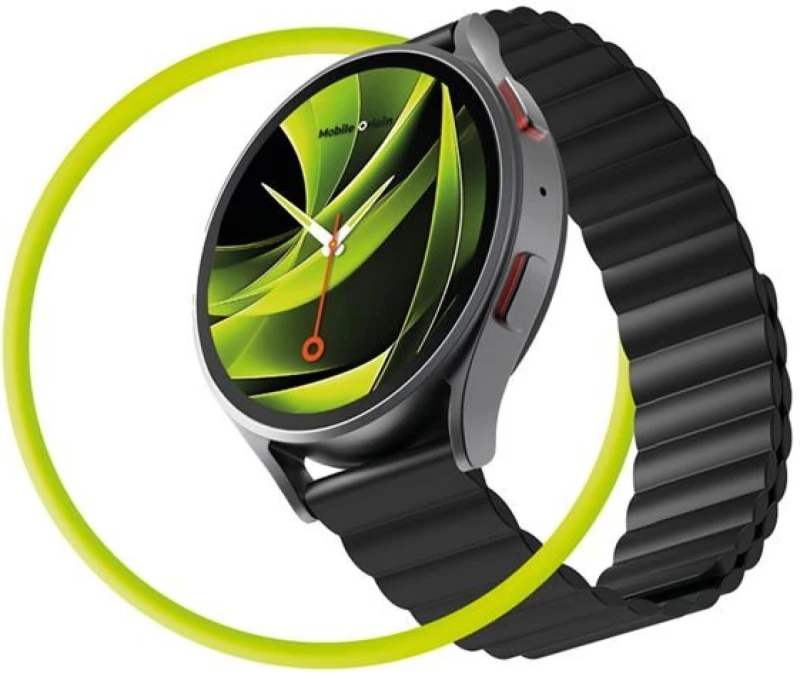 Λουράκι Smartwatch 22mm Mobile Origin Easy Strap Magnetic Universal Μαγνητικό Σιλικόνης - Black (MO-ESM22-BLK)