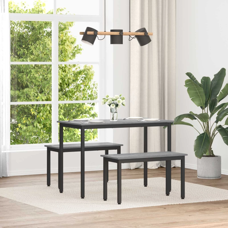 vidaXL παγκάκι Γκρίζο Σονομα 80 x 35 x 45 cm Επεξεργασμένο ξύλο