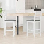 vidaXL Καρέκλες φαγητού 2 pcs Λευκό 40 x 47,5 x 99,5 εκ